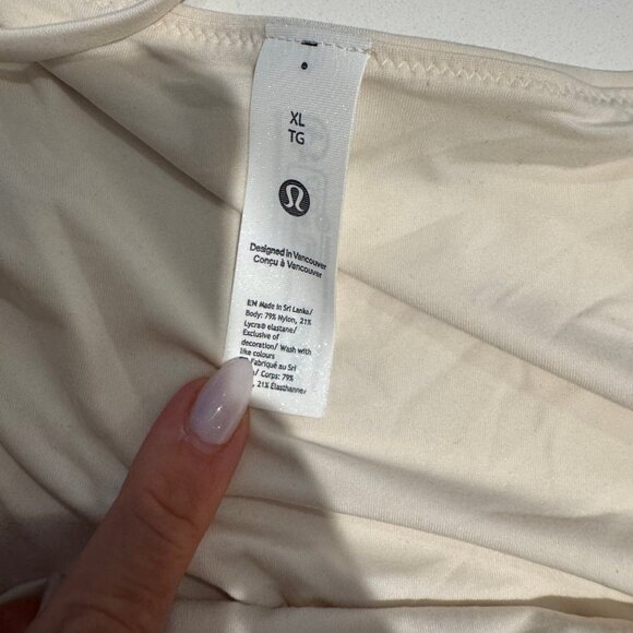 NWT lululemon Nulu Corsetry Bodysuit Sz XL Light Ivory - Picture 4 of 7